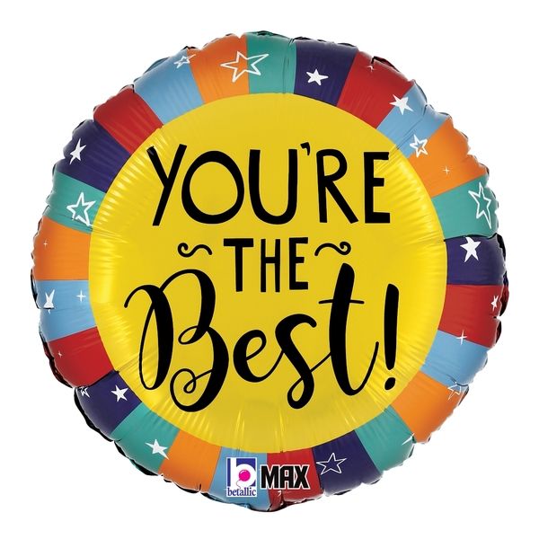 "You're the Best Stars" - Helium Balloon 45cm (Melbourne Only)