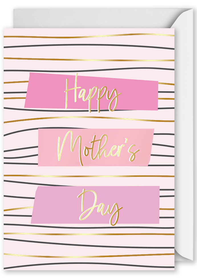 "Happy Mother's Day" Stripes