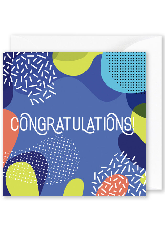 Card - "Congratulations” Modern Pattern