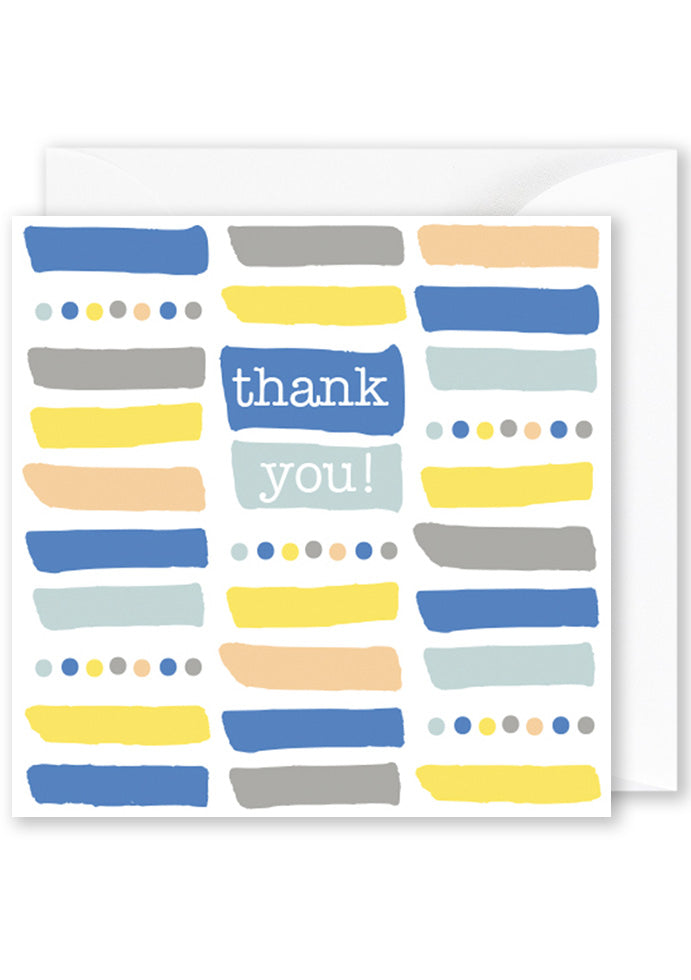 Card - "Thank you Coloured Lines"