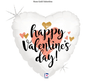 "Rose Gold Valentines Day" - Helium Balloon 45cm (Melbourne Only)