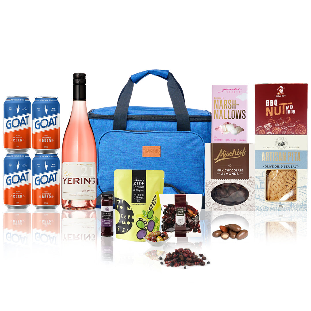 Picnic Cooler Bag Gift Hamper Blue