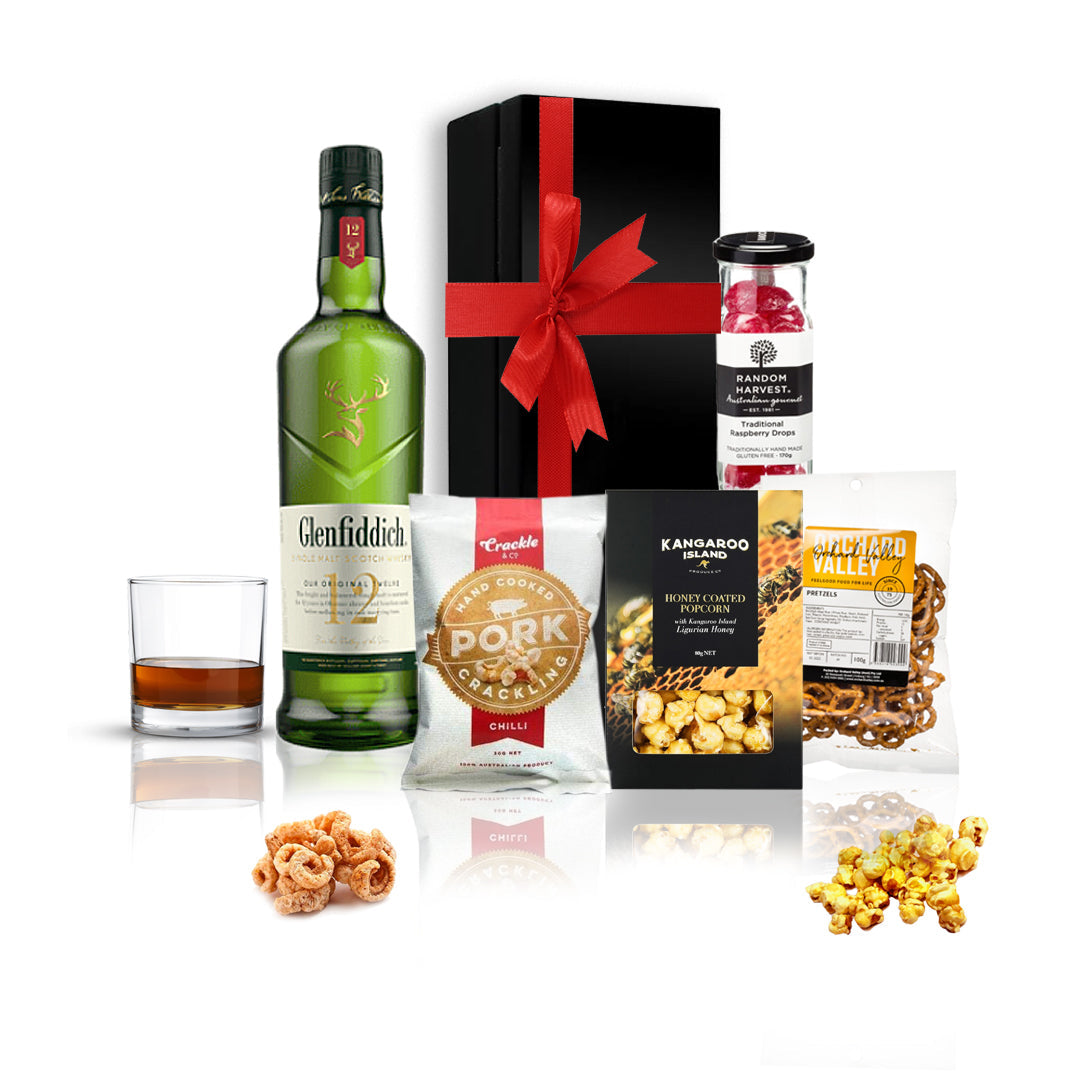 Whisky & Snacks Gift Hamper Glenfiddich
