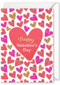 Card - "Happy Valentine's Day" Hearts