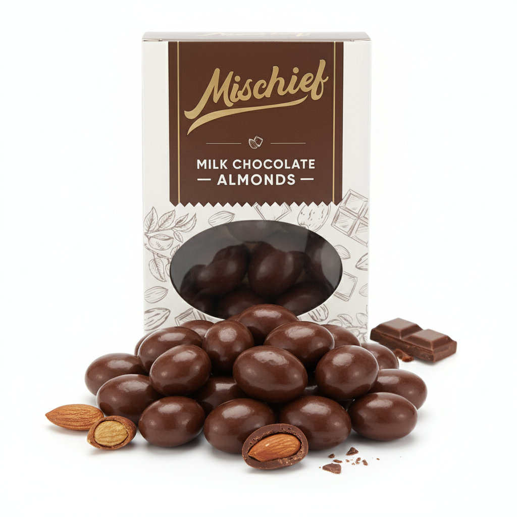 Milk Chocolate Almonds 100g - Mischief