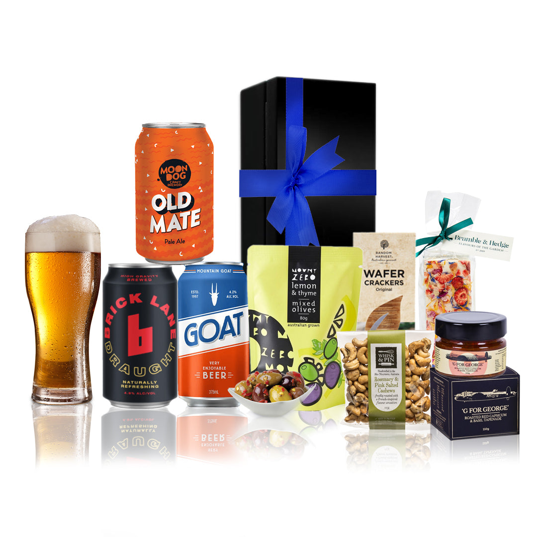 Beers and Gourmet Foods Gift Hamper Mix Craft
