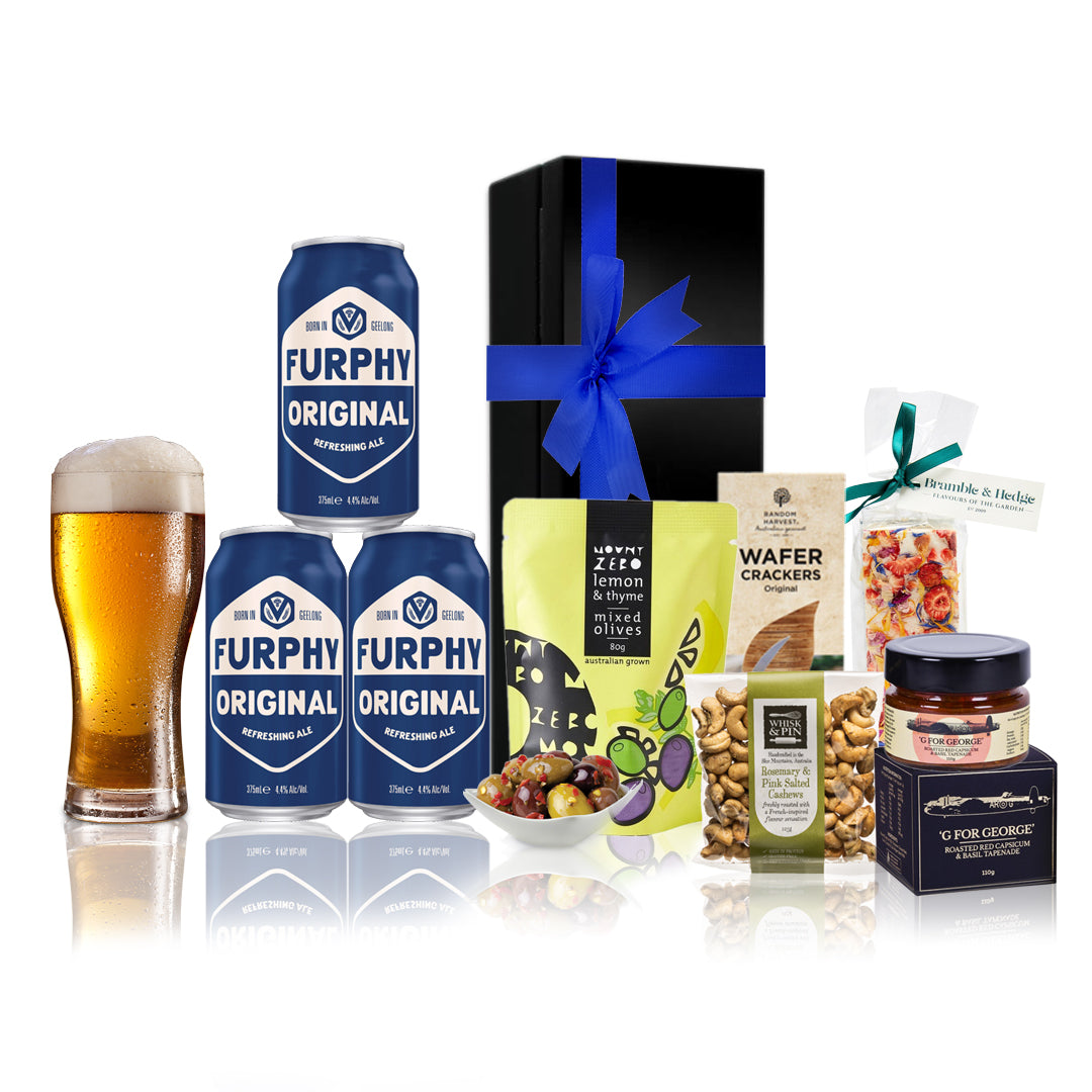 Beers and Gourmet Foods Gift Hamper Furphy