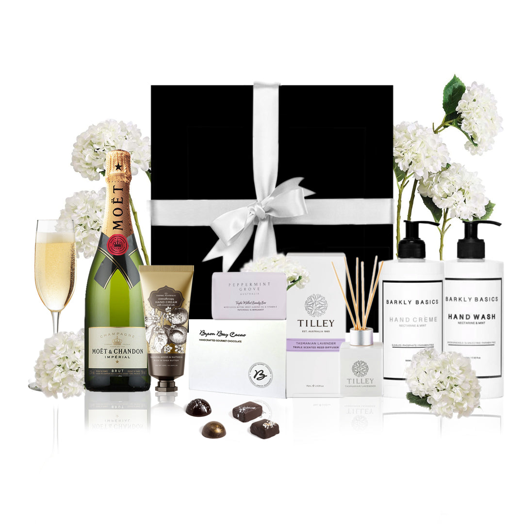 Self Care with Champagne Gift Hamper Moet