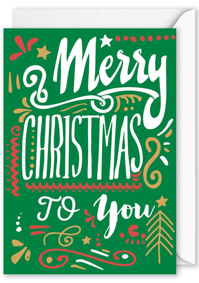 Card - "Merry Christmas to you"