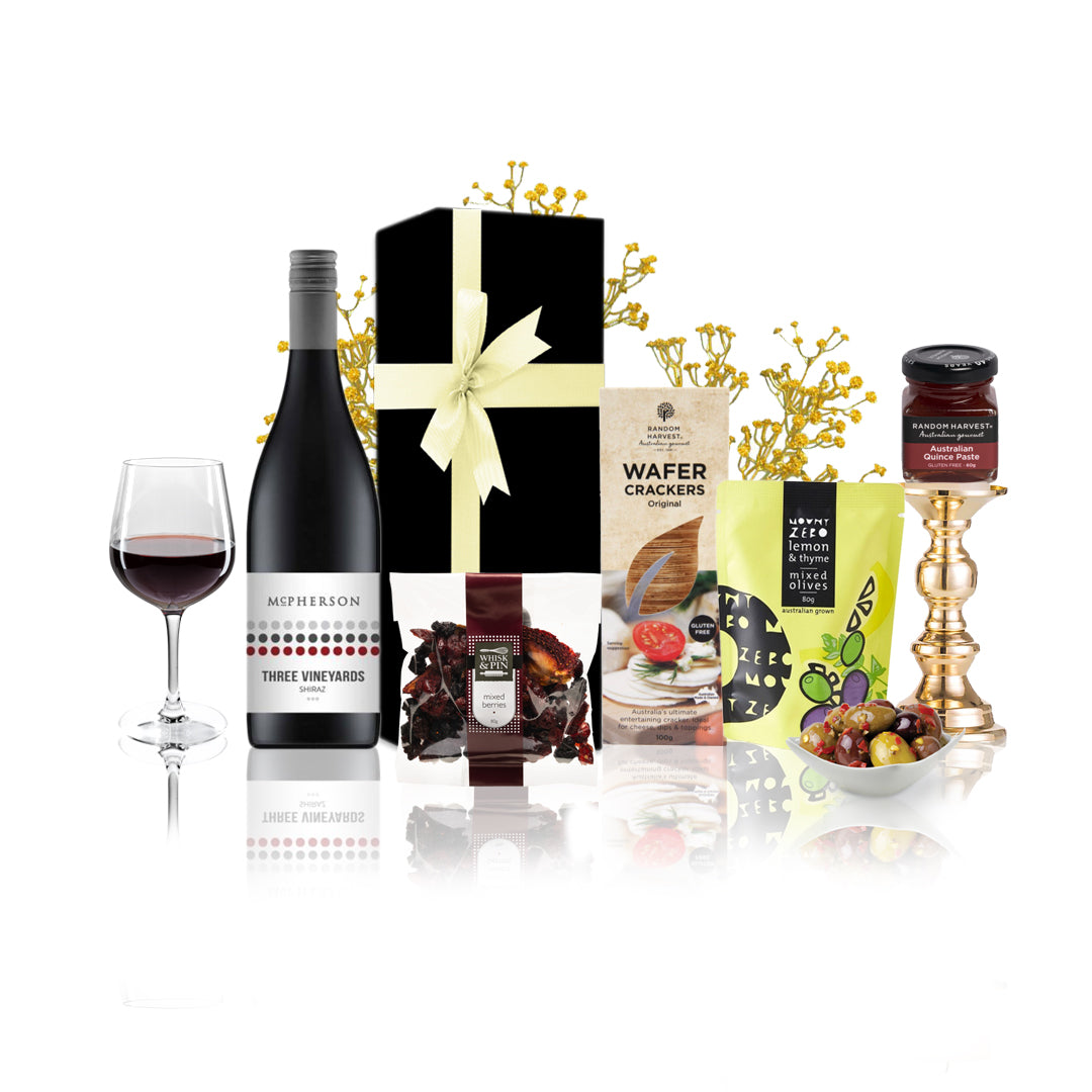 Wine & Antipasto Gift Hamper Red