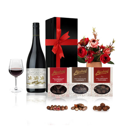 Red Wine & Chocolate Gift Hamper St Anne's Shiraz